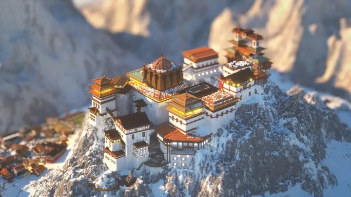 An early Sapphire Studios build: a monastery