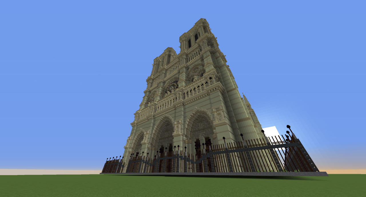 Notre Dame Cathedral eye level view